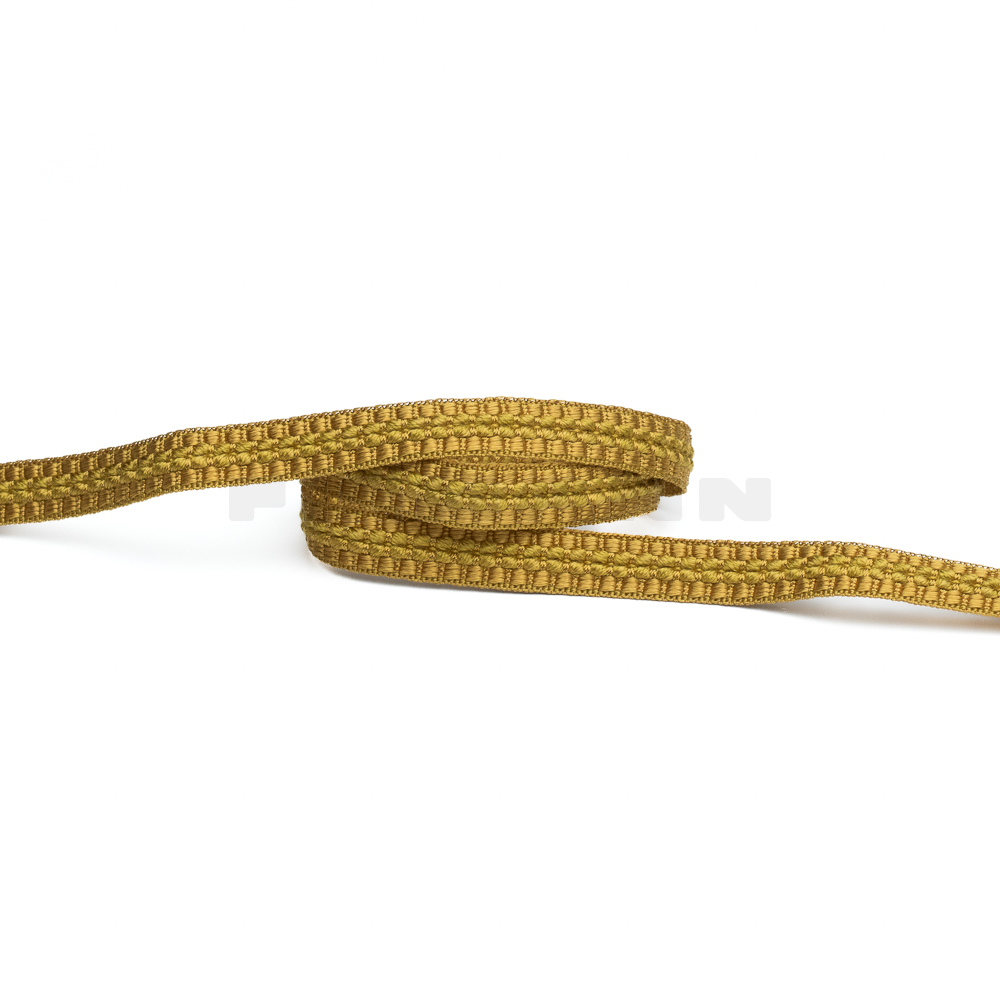 [VB112] Herzerlborte dkl.gold 12 mm