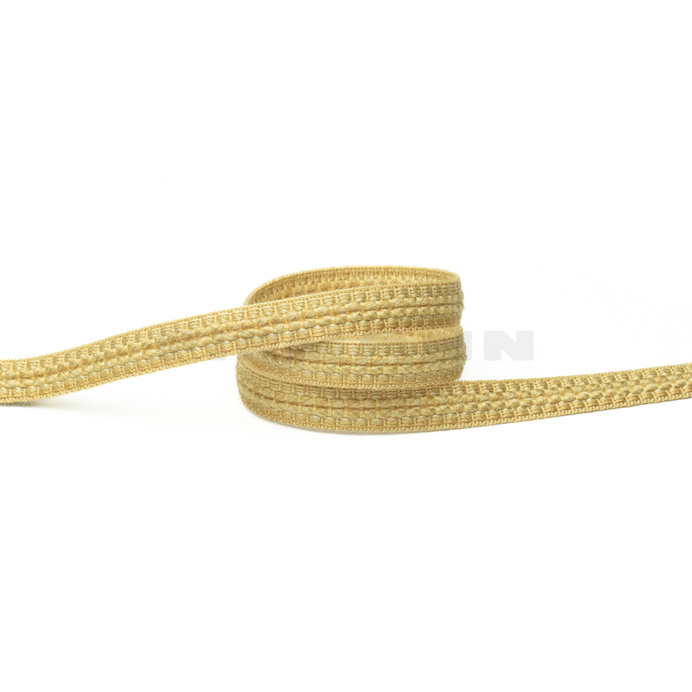 [VB107] Herzerlborte mattgold 12 mm