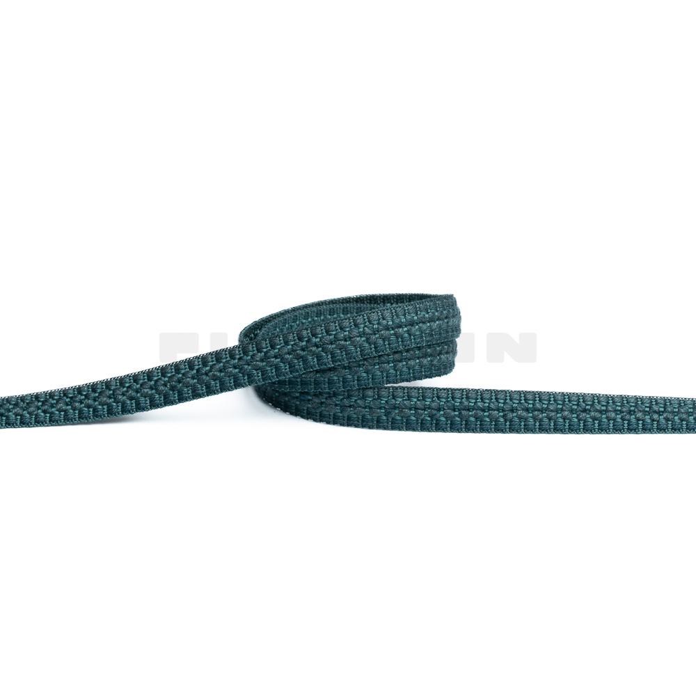 [VB412] Herzerlborte türkis foncé matt 12 mm