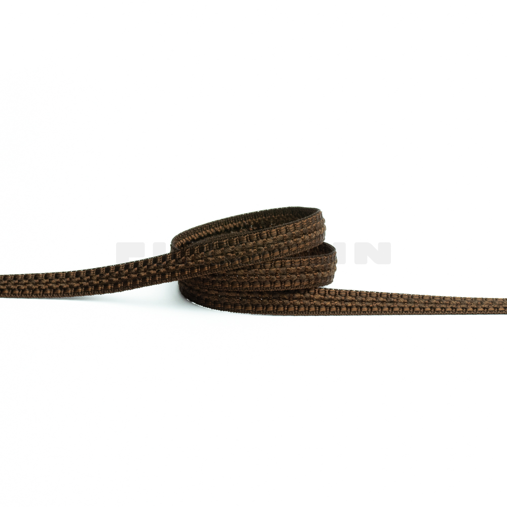 [VB713] Herzerlborte dunkelbraun 12 mm