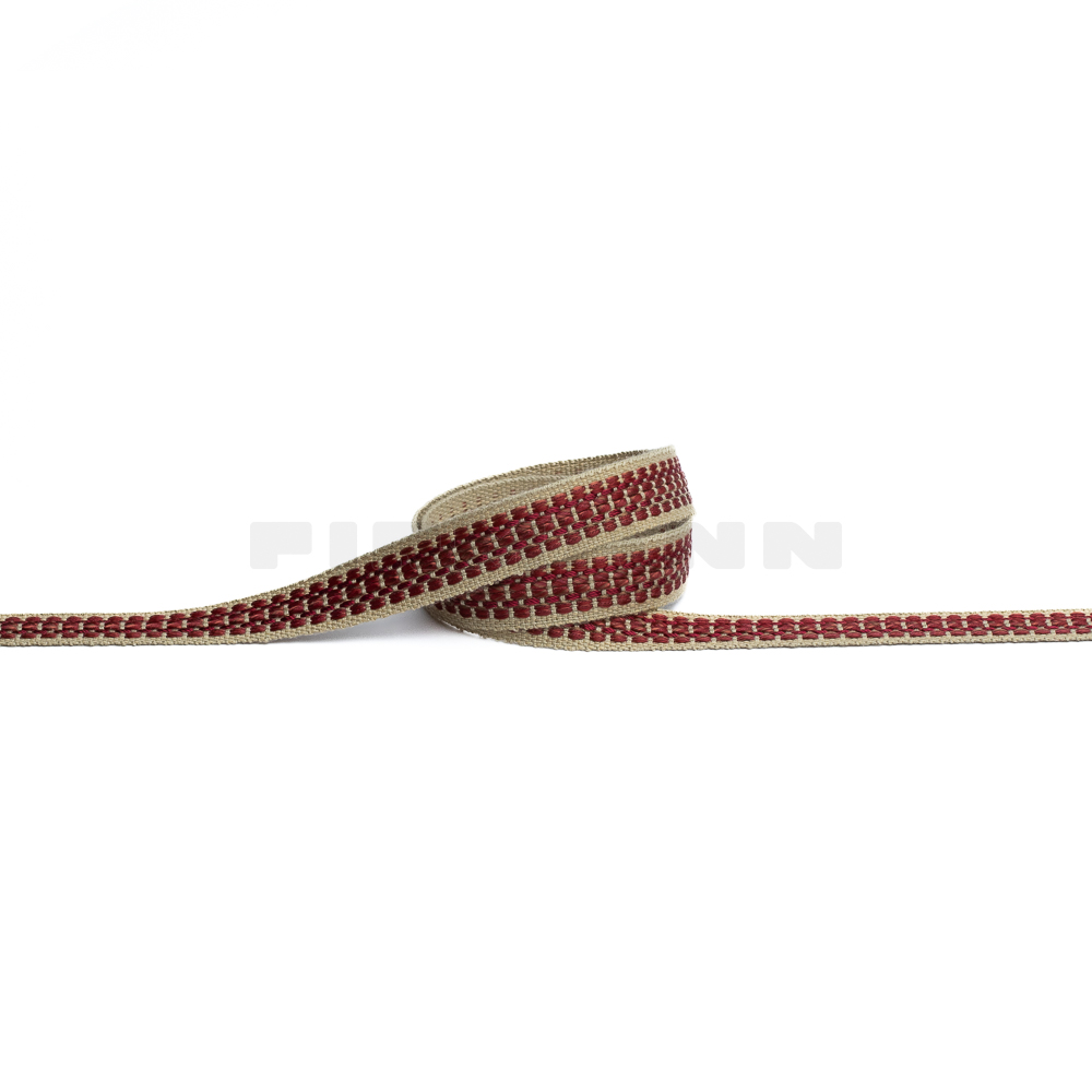 Classic - Möbelborte  rot-beige