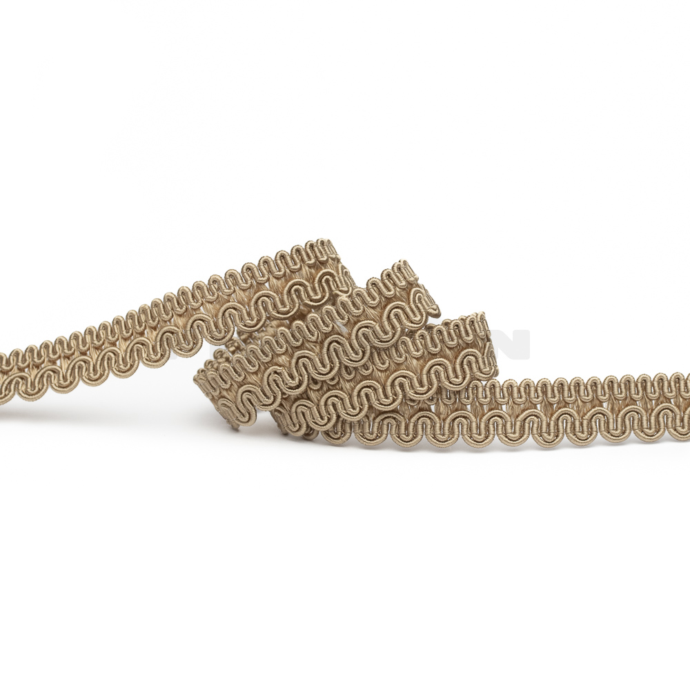 S-Möbelborte 13 mm  beige doré