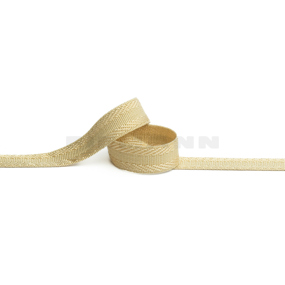 Rips-Möbelborte 15 mm goldbeige