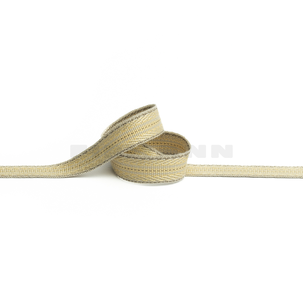 Rips-Möbelborte 15 mm altgold stripe