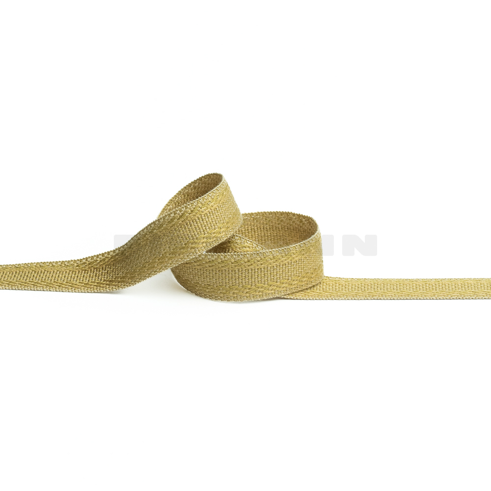 Rips-Möbelborte 15 mm gold havanna