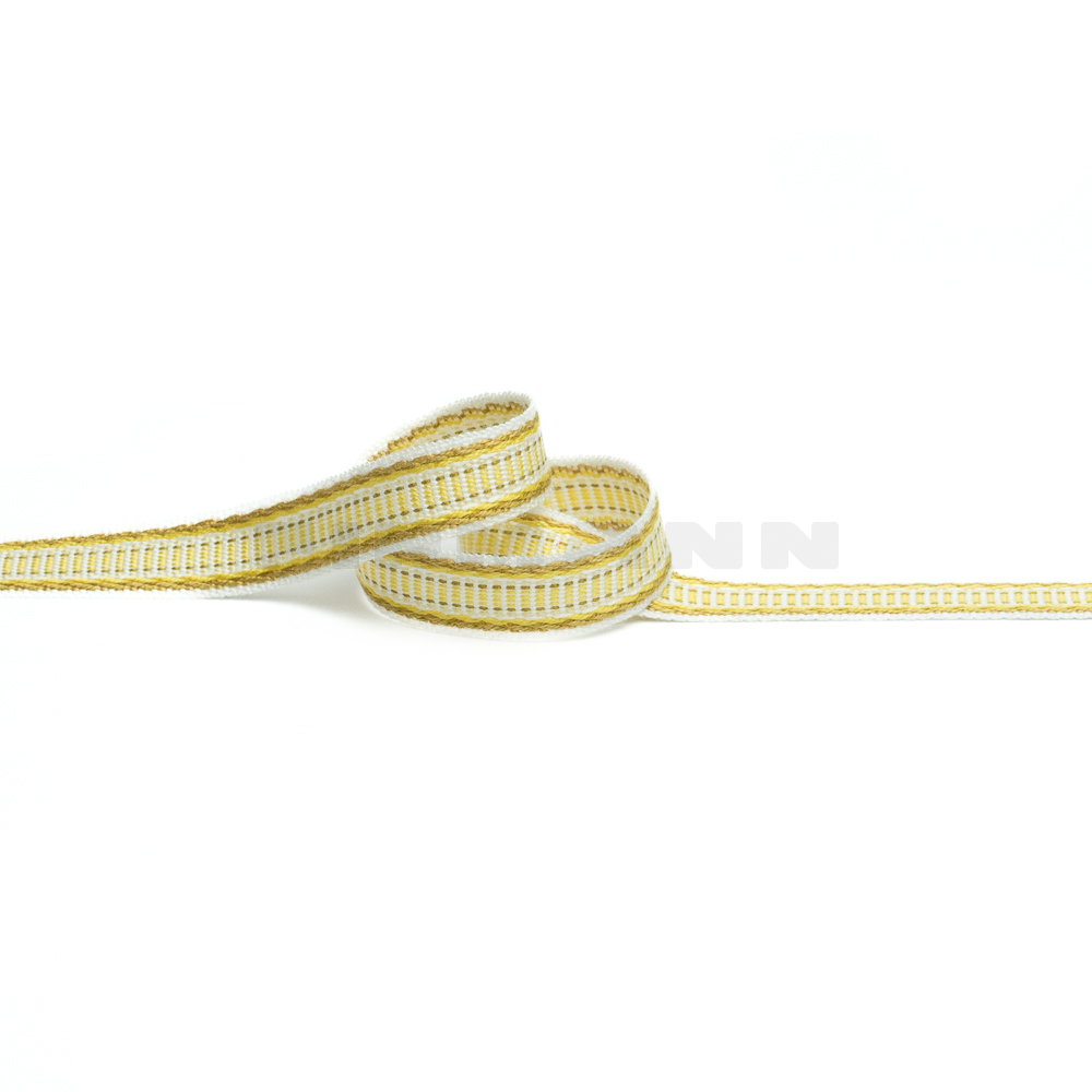 Rips-Möbelborte 15 mm yellow stripe