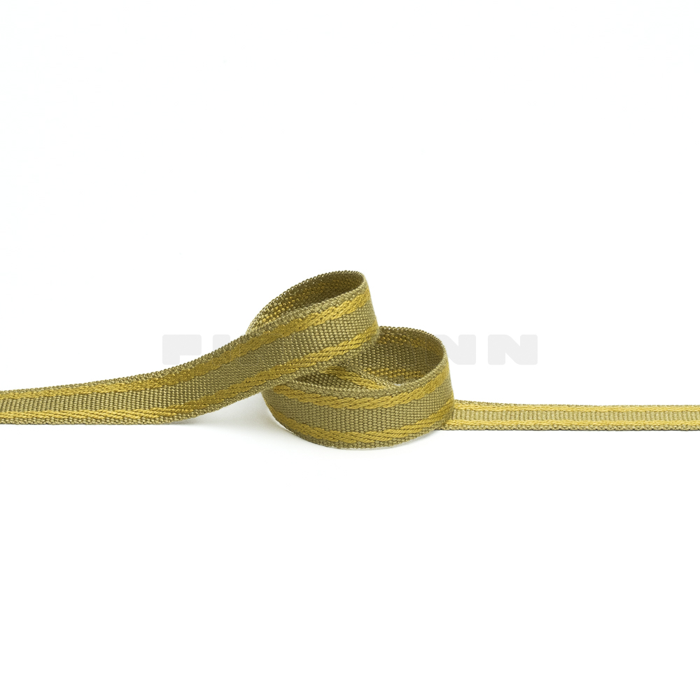 [RB106] Rips-Möbelborte 15 mm gold olive