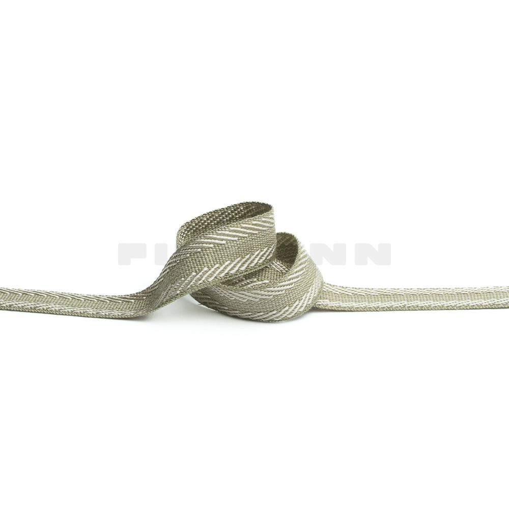 Rips-Möbelborte 15 mm beige doré