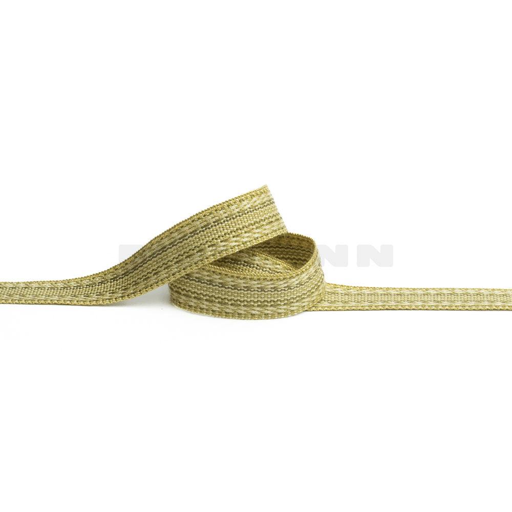 Rips-Möbelborte 15 mm grüngold