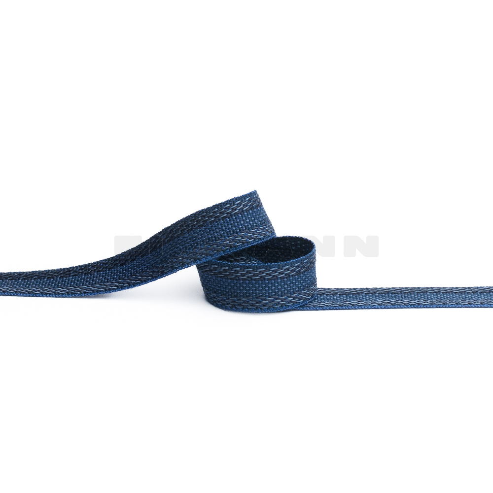 [RB35] Rips-Möbelborte 15 mm  d.blau