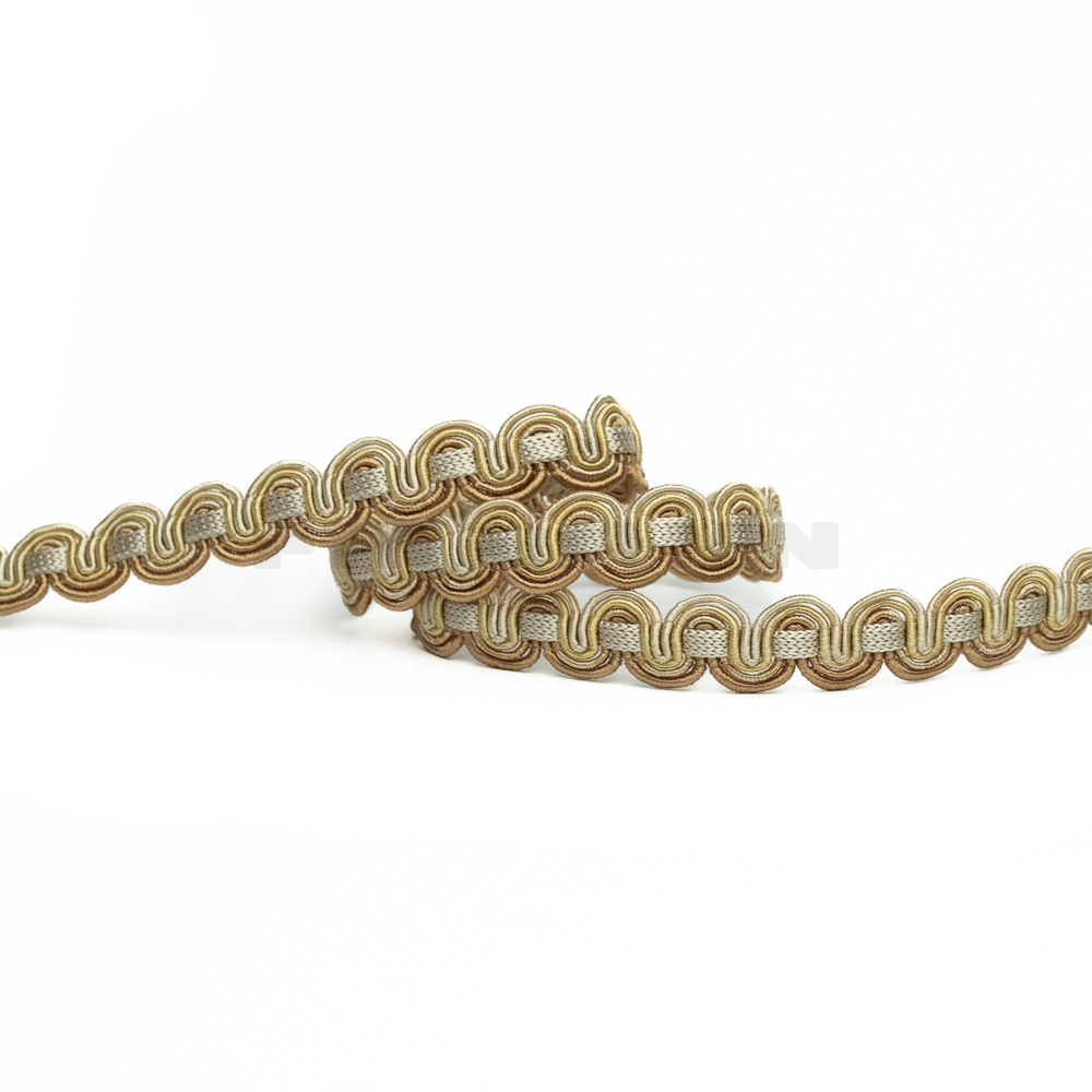 Bogenborte 12-13 mm hellbeige