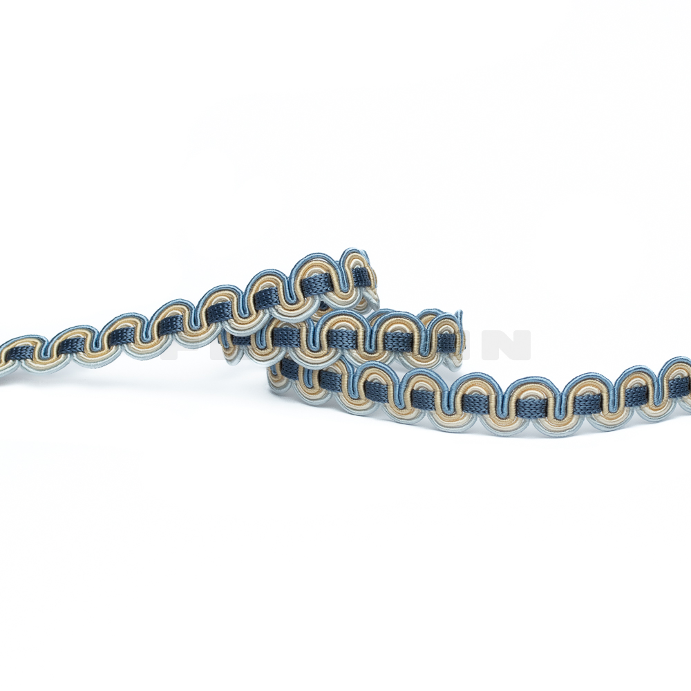 Bogenborte 12-13 mm blau