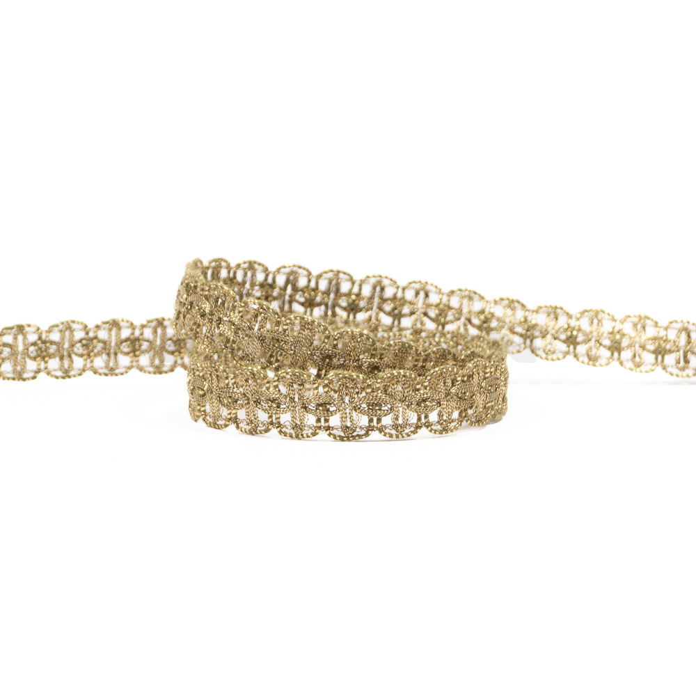 Goldspitze altgold 15 mm