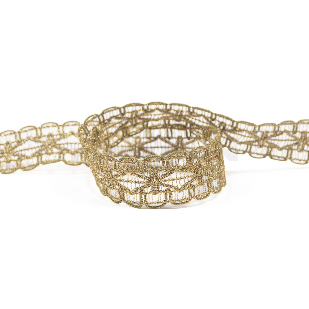 Goldspitze altgold 25 mm