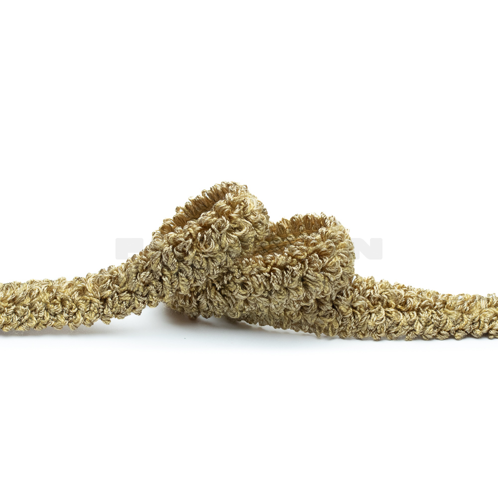 Marabou-Borte 15 mm altgold