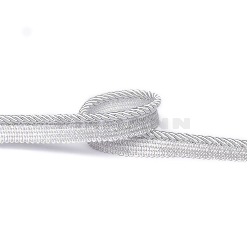 [VKG512F] Kordel mit Fahne 5/12mm 3-fach gl. h.grau schmal!