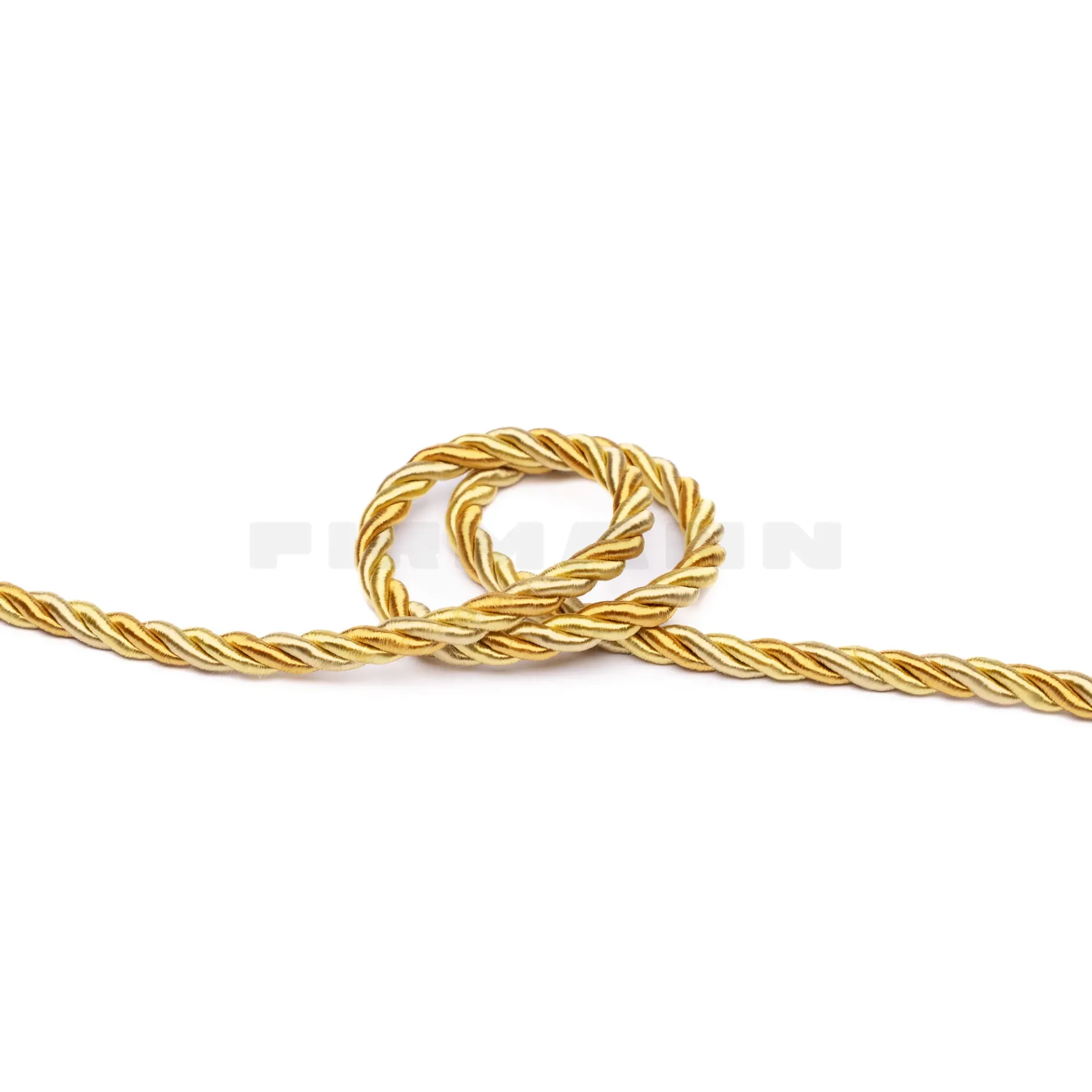 Möbelkordel 6,5 mm glänzend gold