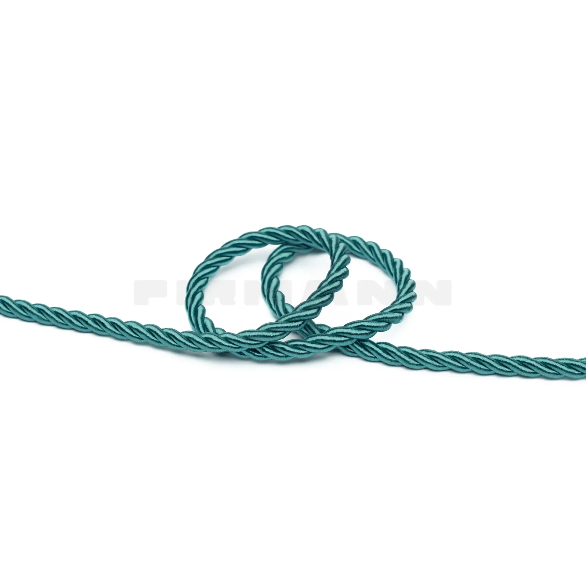 Möbelkordel 6,5 mm glänzend türkis