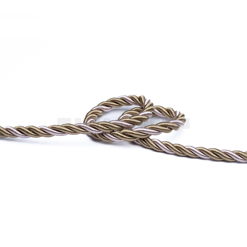 [VKG221] Möbelkordel 6,5 glänzend  beige-rosa