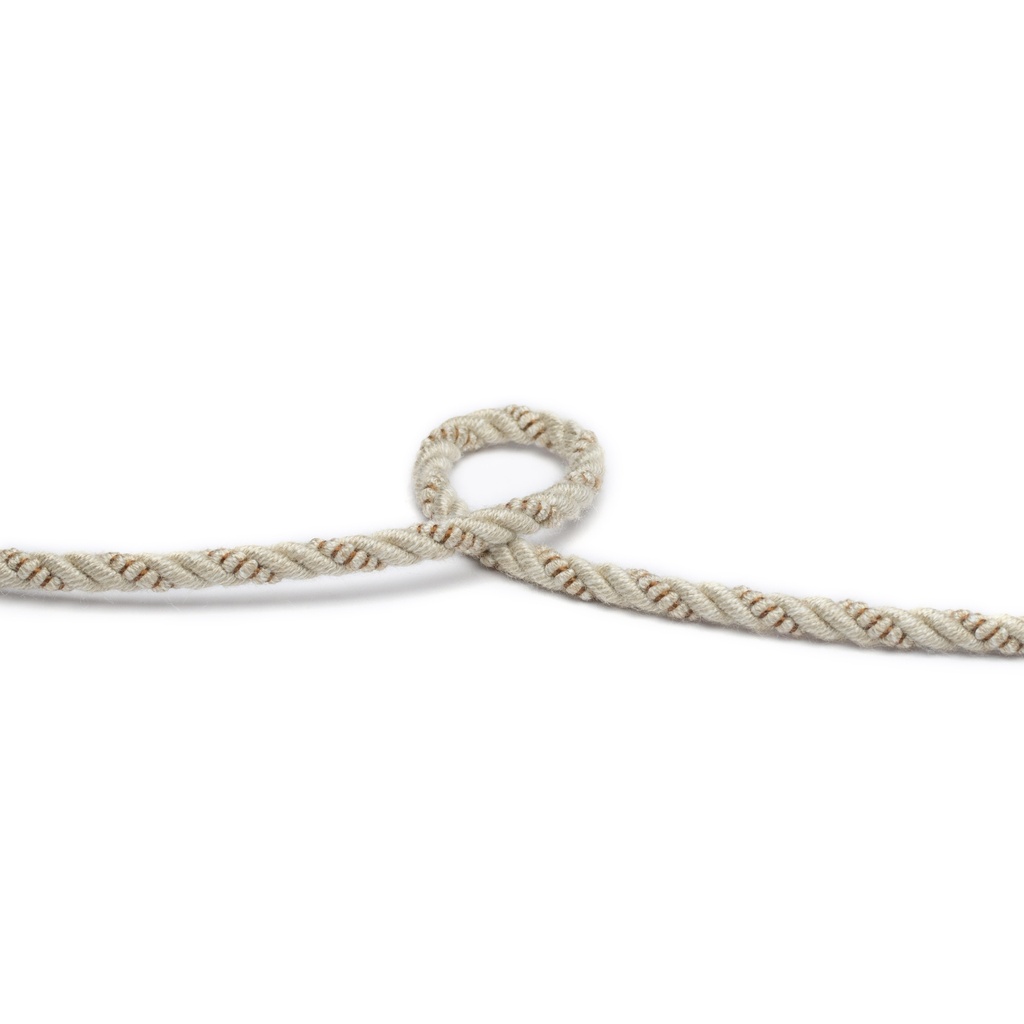 Möbelschnur beige kupfer