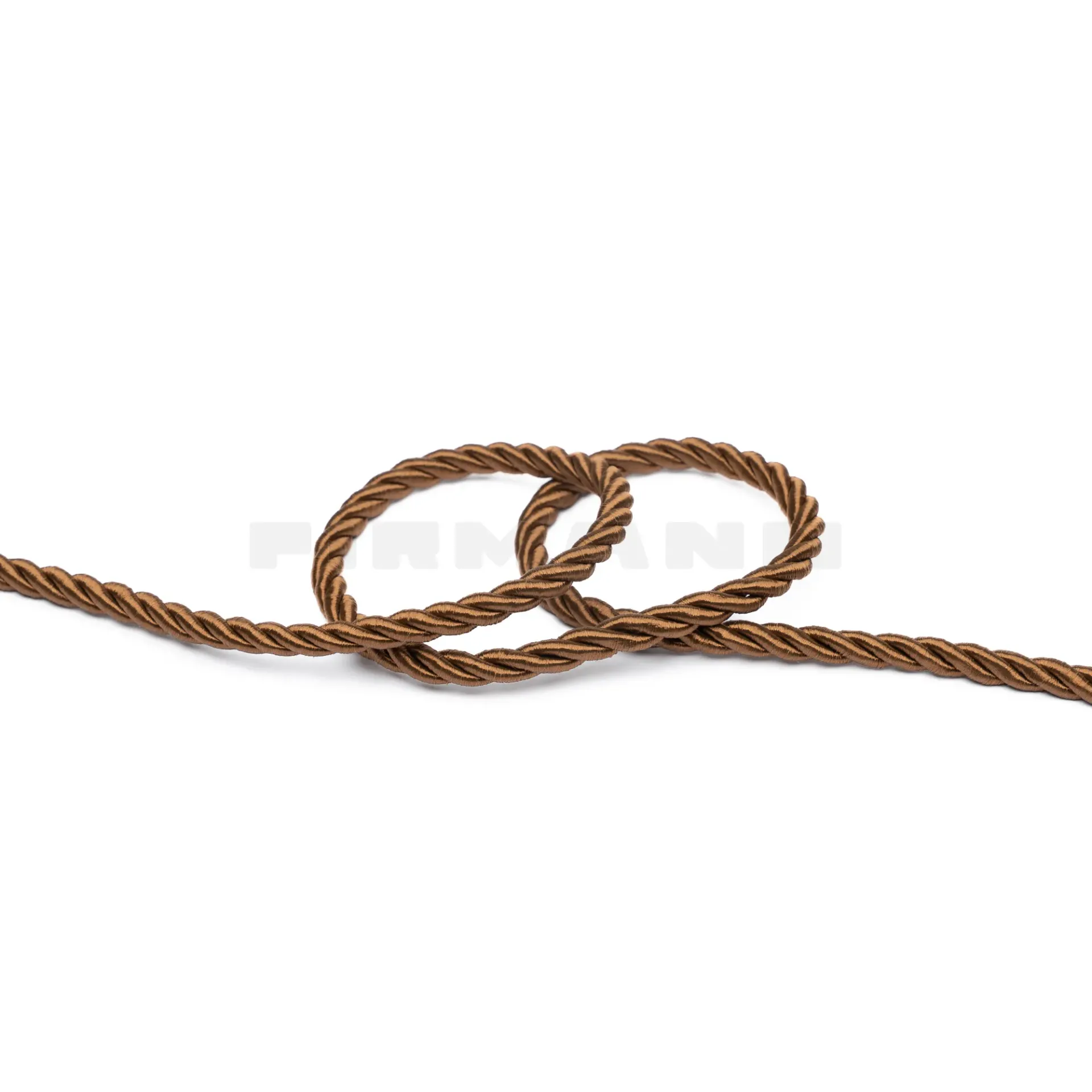 Möbelkordel 6,5 mm glänzend mittelbraun