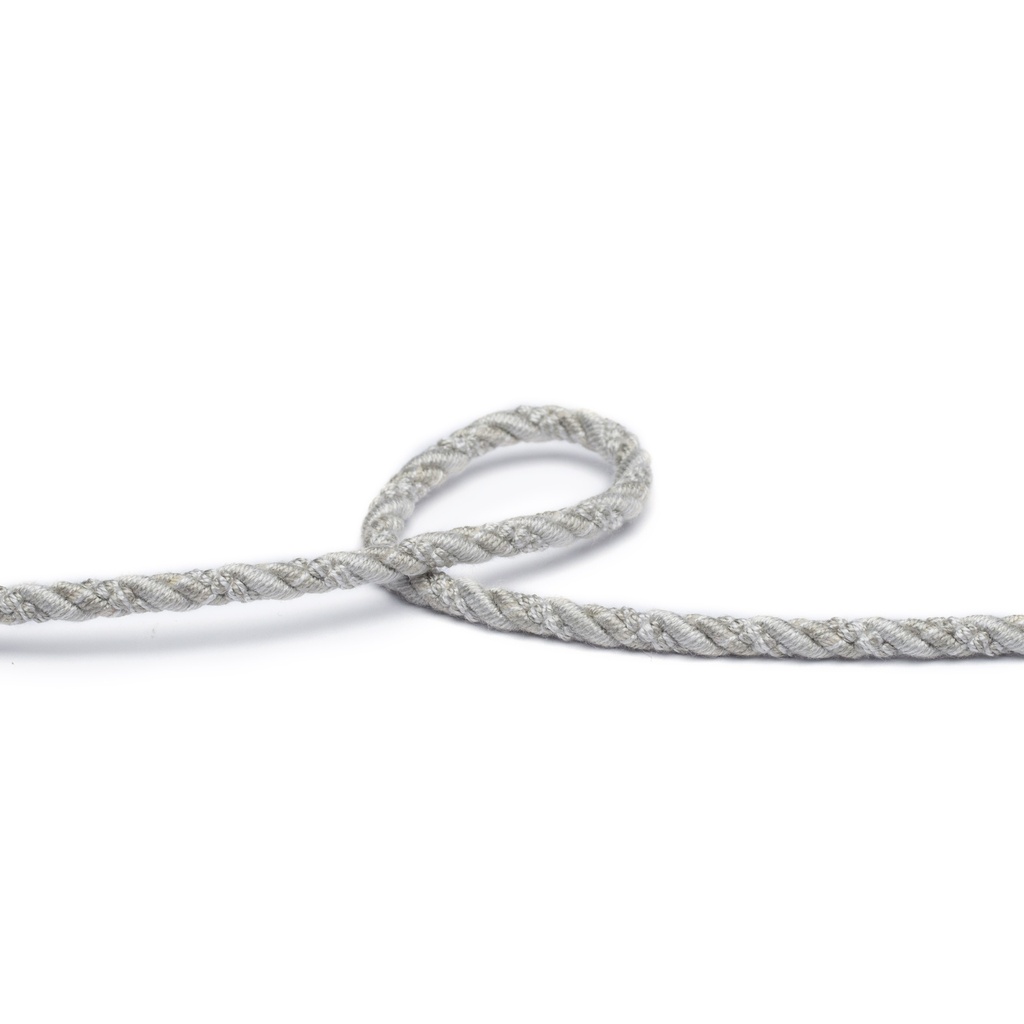 Möbelschnur silber  matt