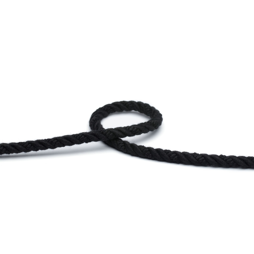 Möbelschnur schwarz  matt