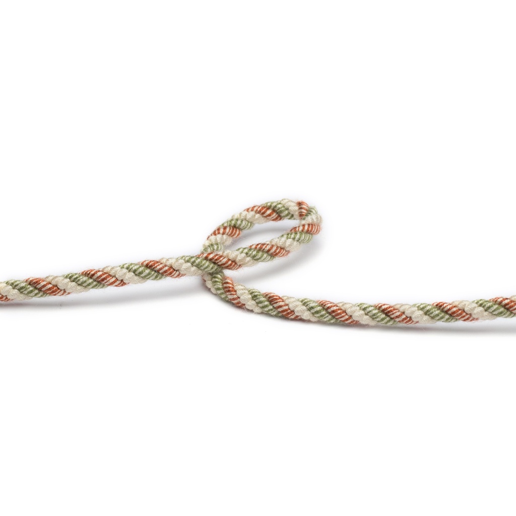 Möbelschnur beige kupfer  matt