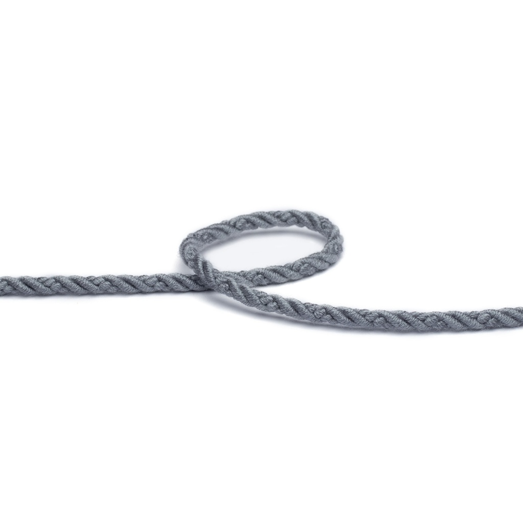 Möbelschnur grau  matt