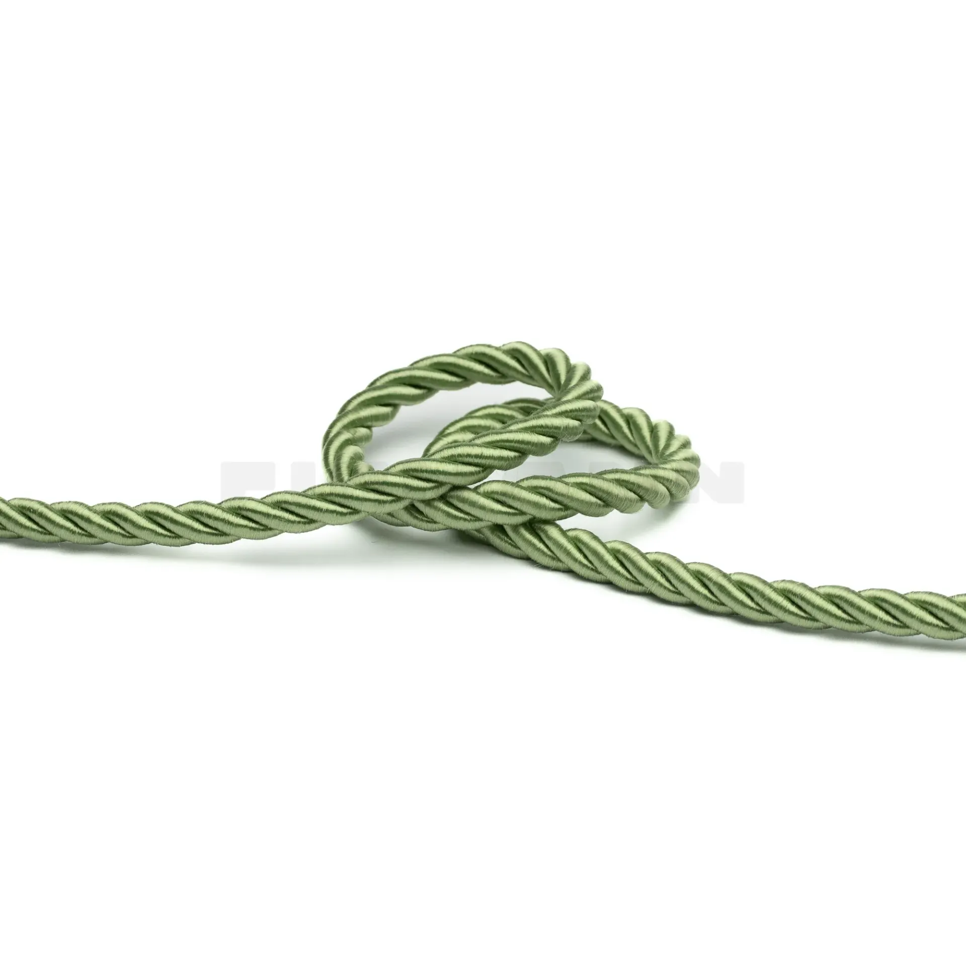 Möbelkordel 6,5 mm glänzend reseda