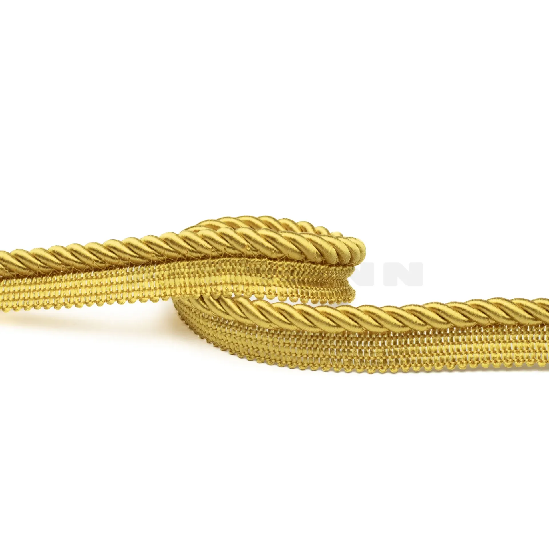 Möbelkordel mit Fahne 6,5 mm glänzend ambra