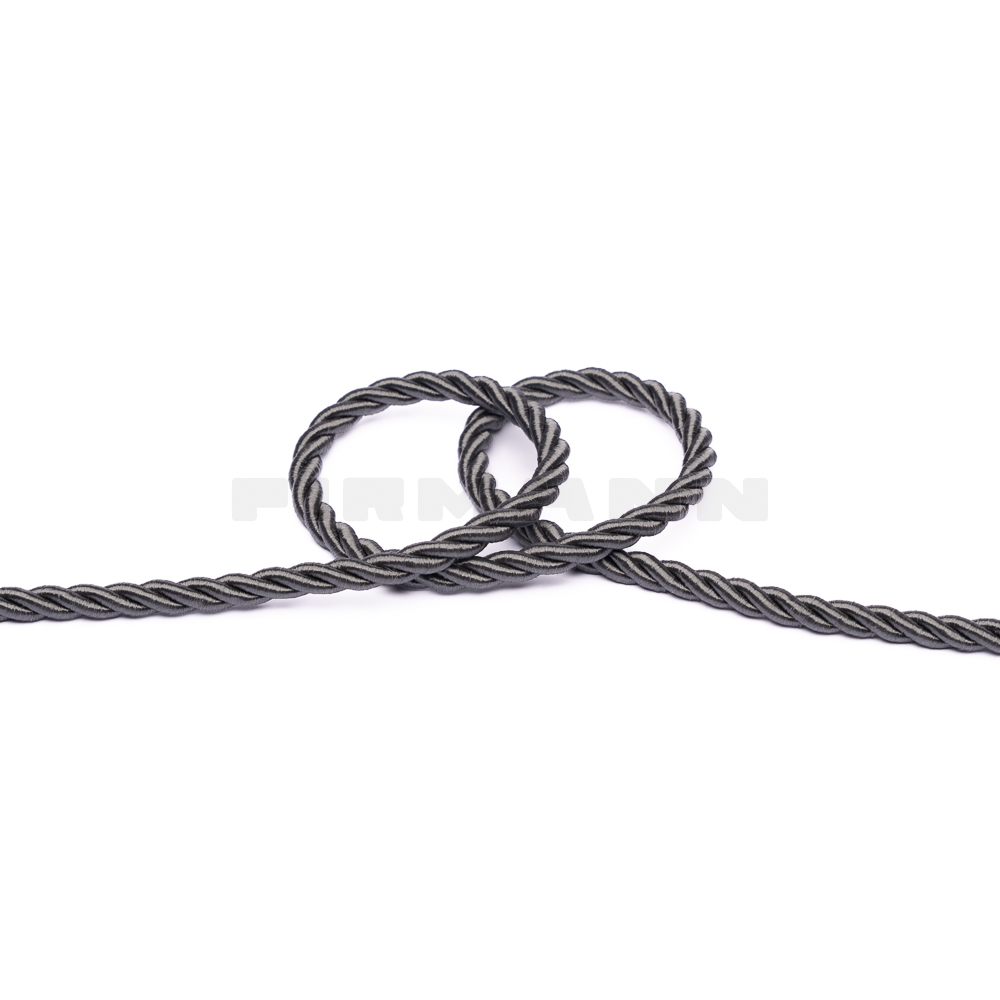 [VKG509] Möbelkordel 6,5 glänzend  anthrazit