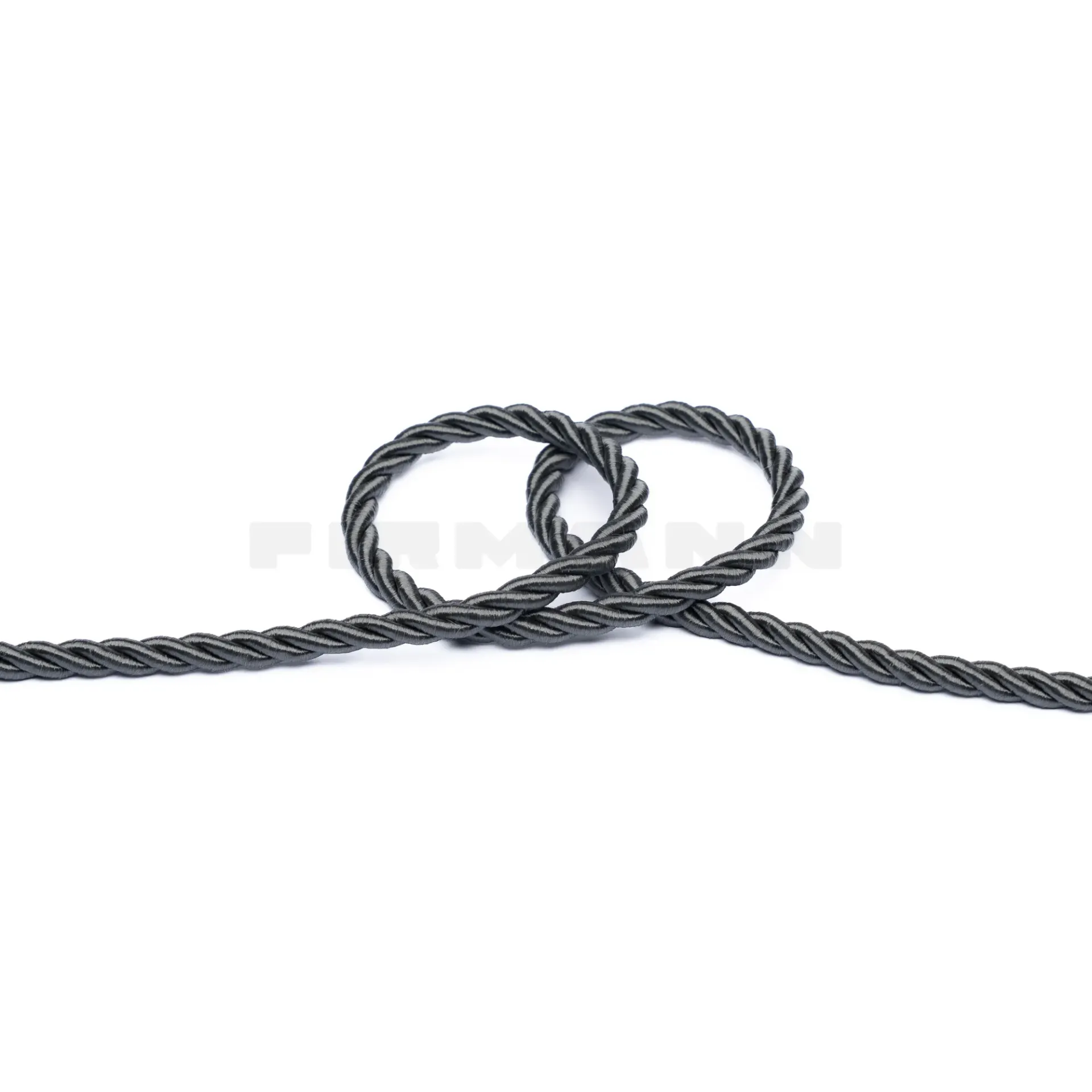 Möbelkordel 6,5 mm glänzend anthrazit