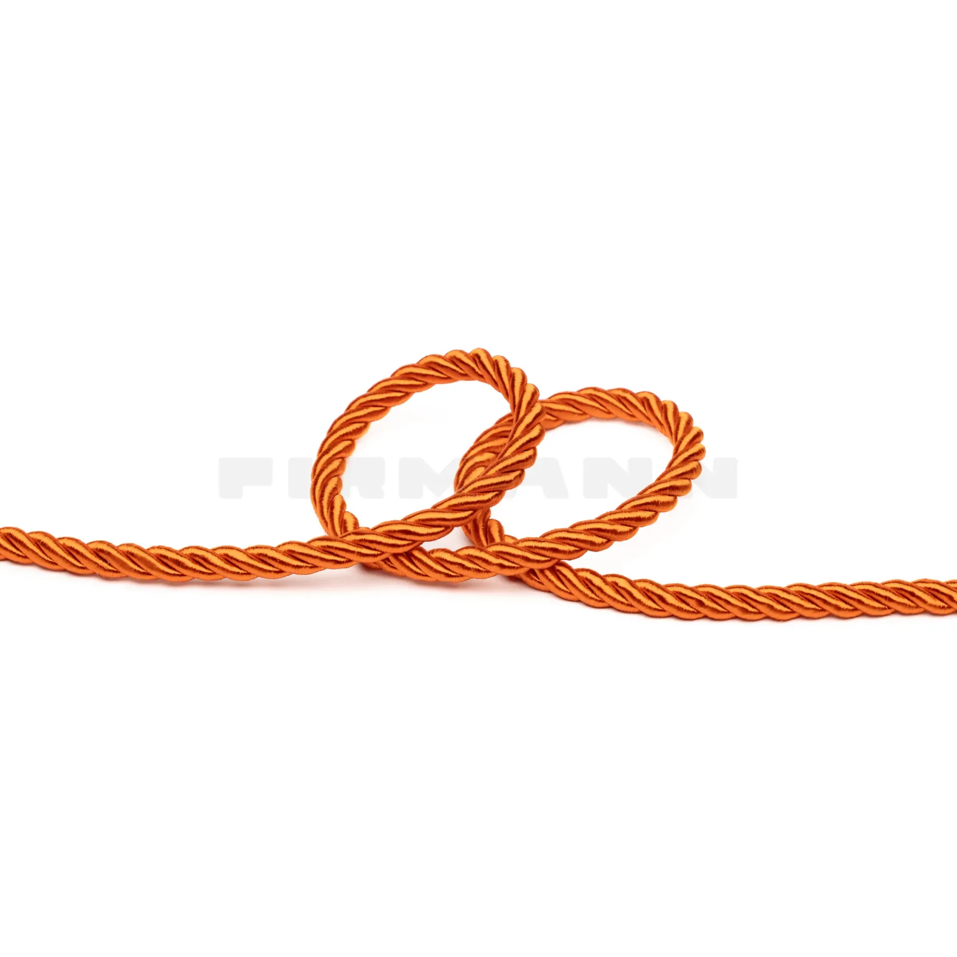 Möbelkordel 6,5 mm glänzend orange