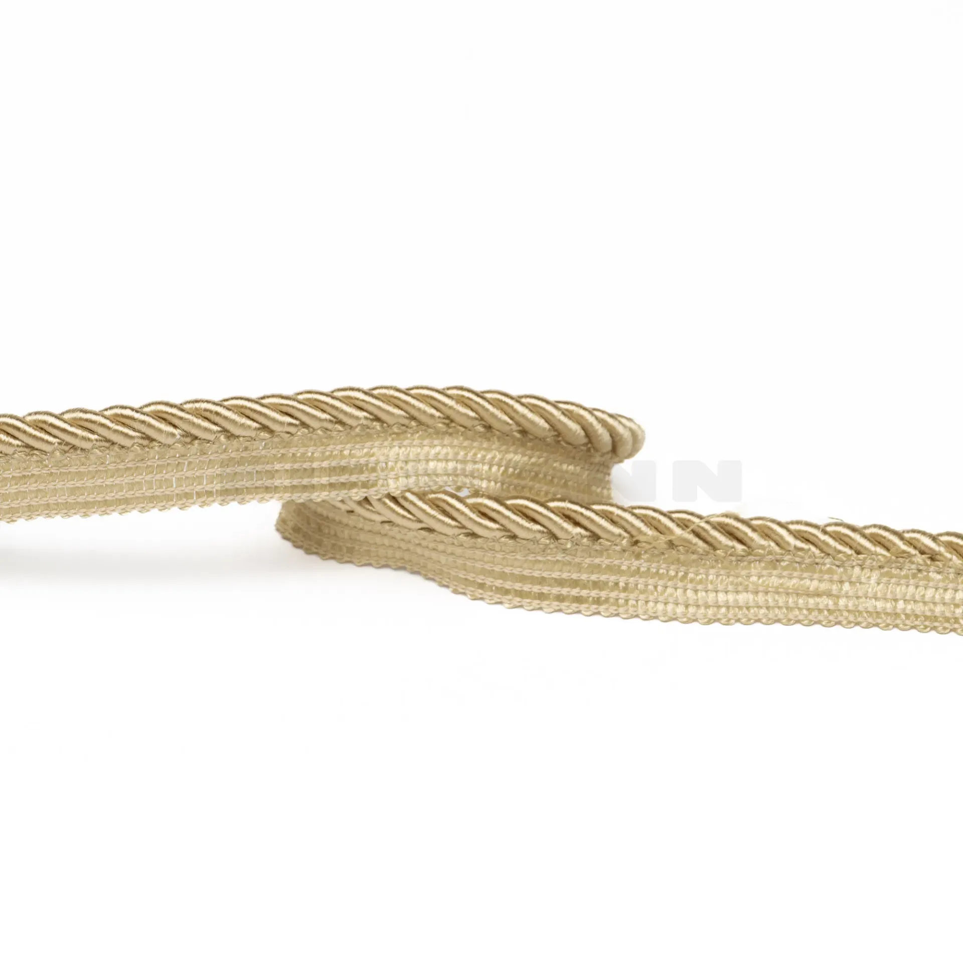 Möbelkordel mit Fahne 6,5 mm glänzend altgold