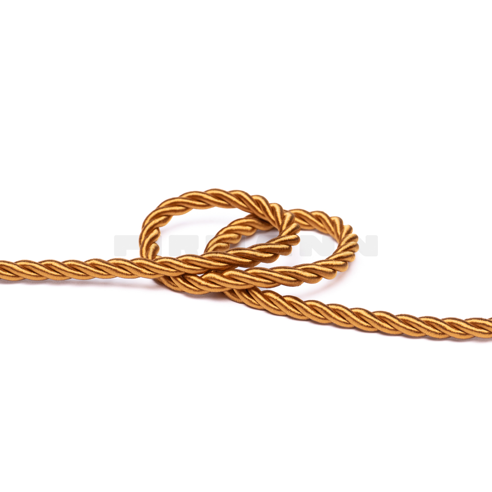 [VKG122] Möbelkordel 6,5 glänzend  dunkelgold