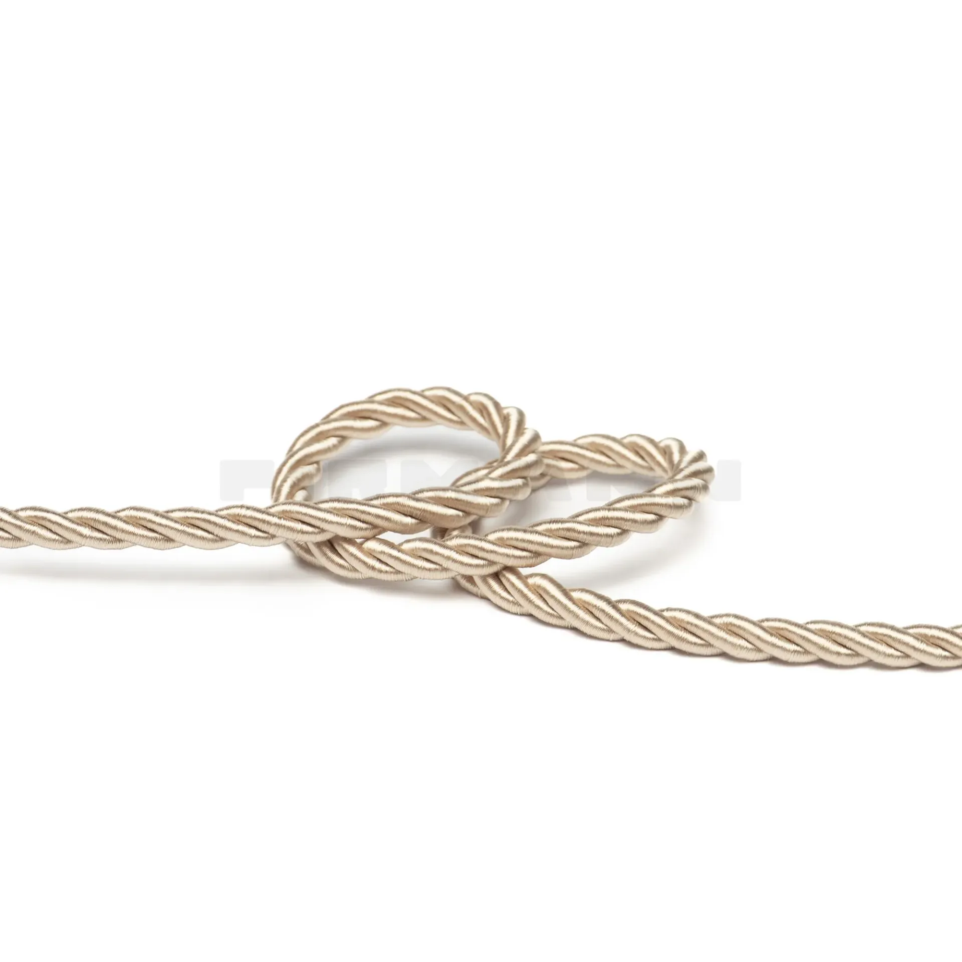 [VKG226] Möbelkordel 6,5 mm glänzend beige rosé