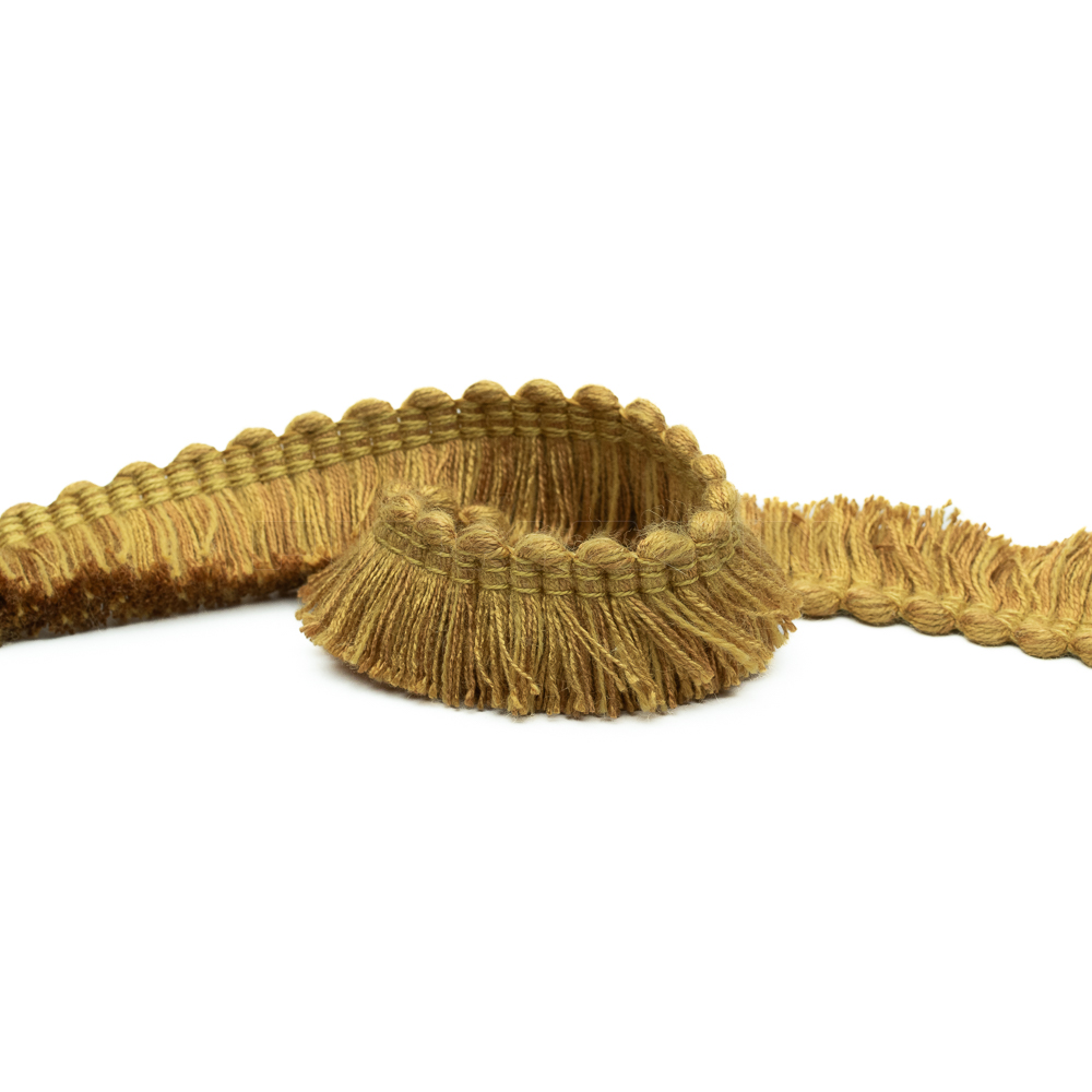 [VSF112] Schnittfransette  dkl.gold 24 mm