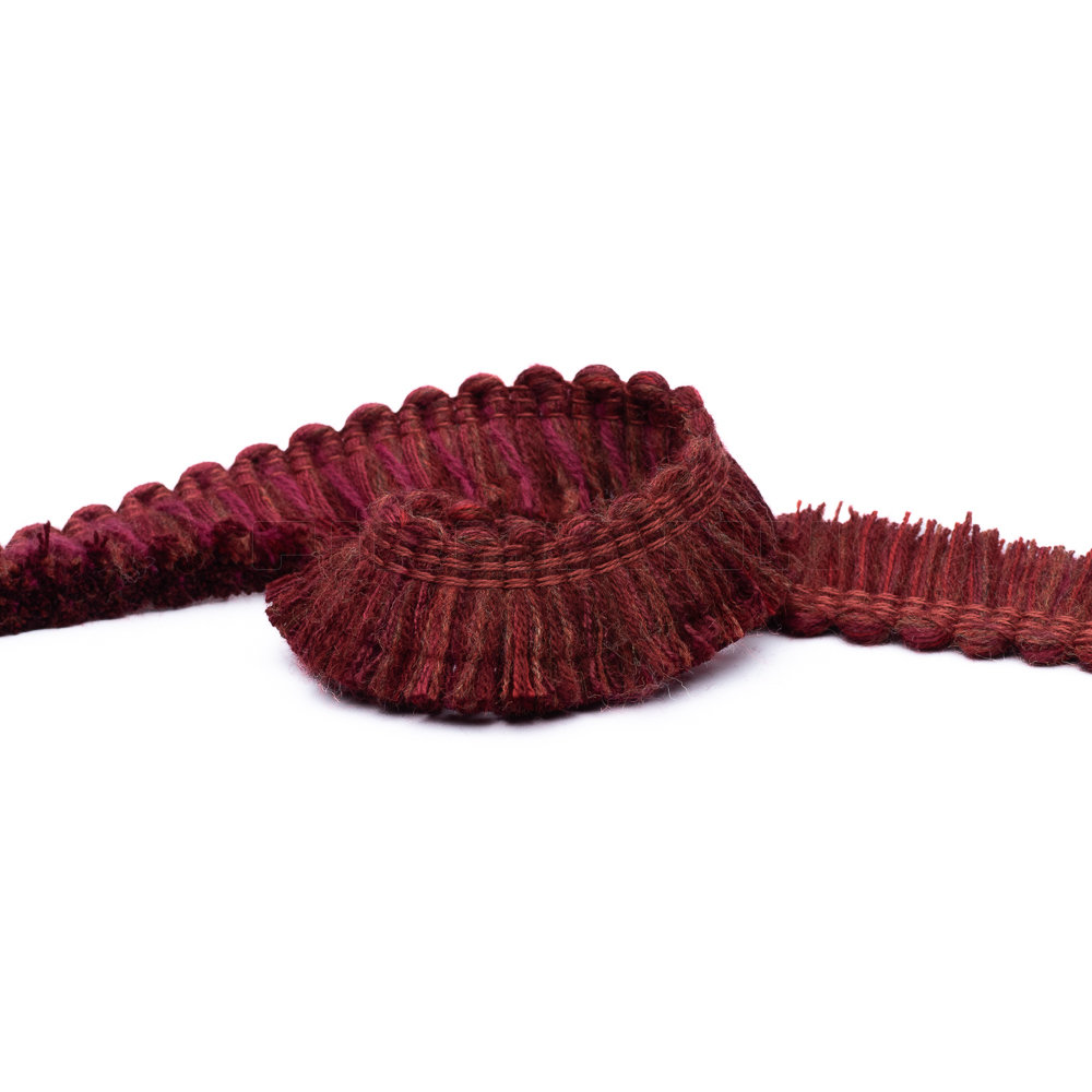 [VSF601] Schnittfransette weinrot 24 mm