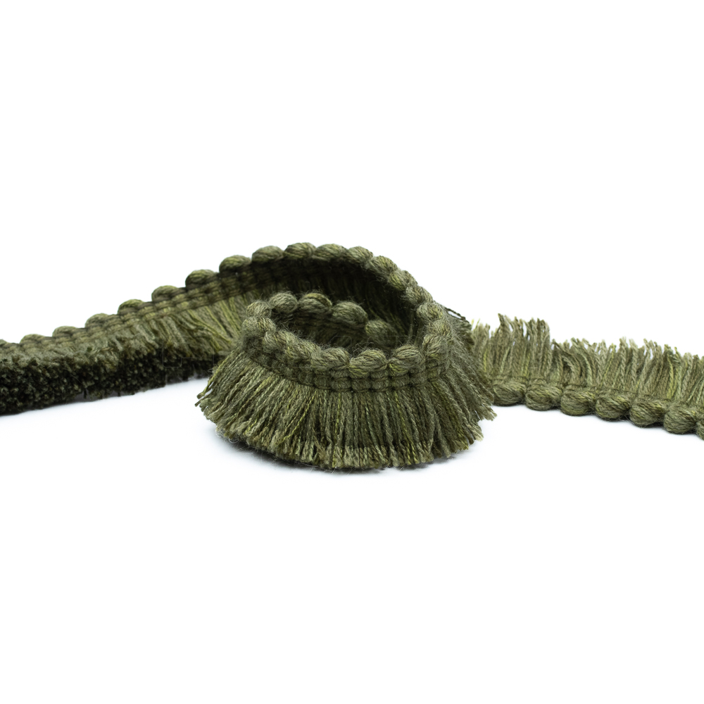 [VSF315] Schnittfransette  heugrün  24 mm