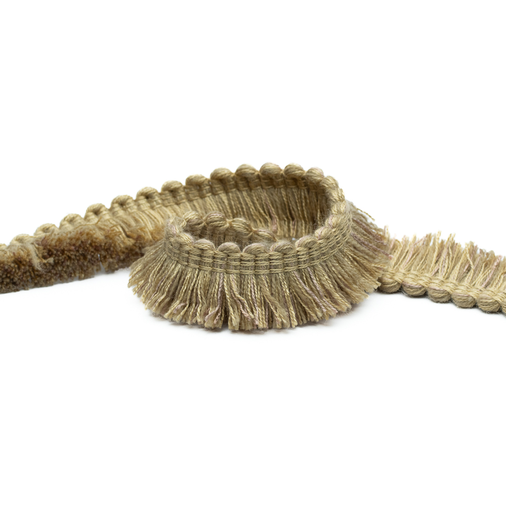 Schnittfransette  beige doré  24mm