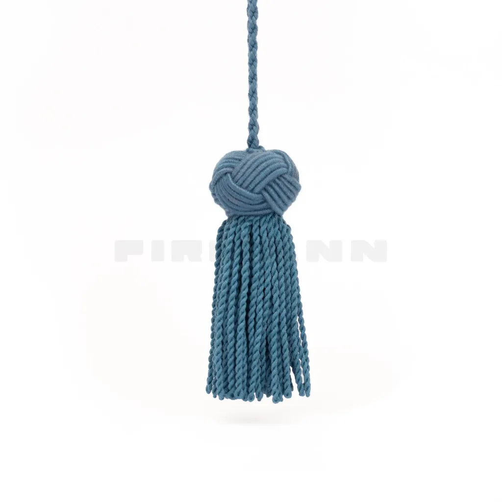 Schlüsselquaste Ginevra 10 cm, azur