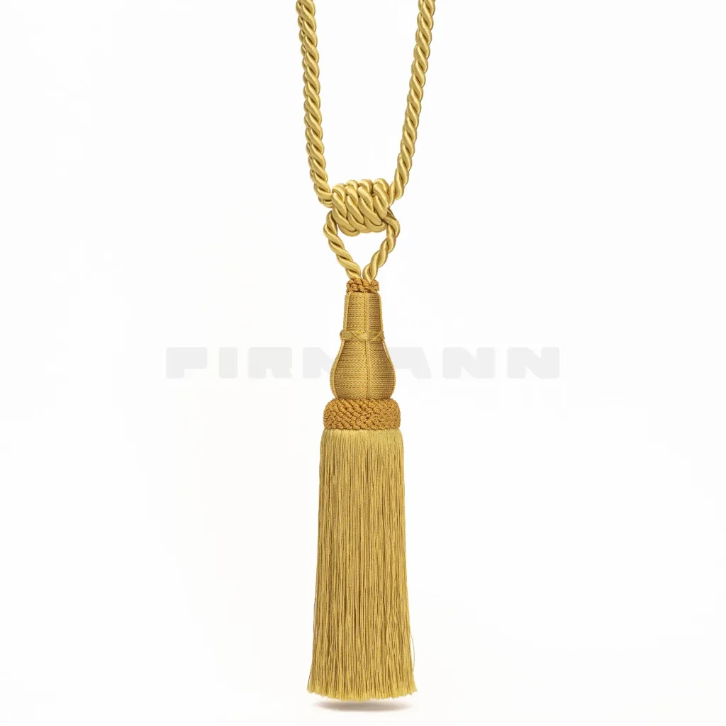 RH Ferrara 75 cm, Quaste 25 cm altgold, glänzend