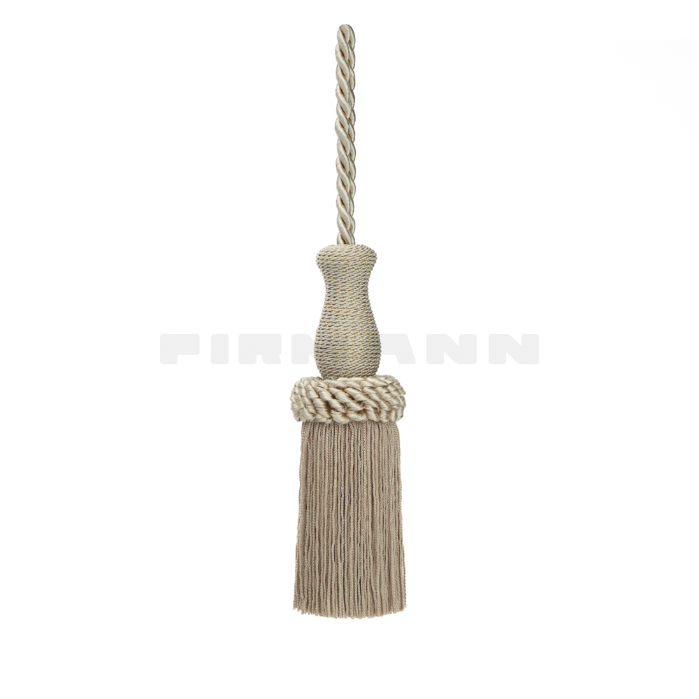 Schlüsselquaste Adriana 12,5/22 cm, hellbeige