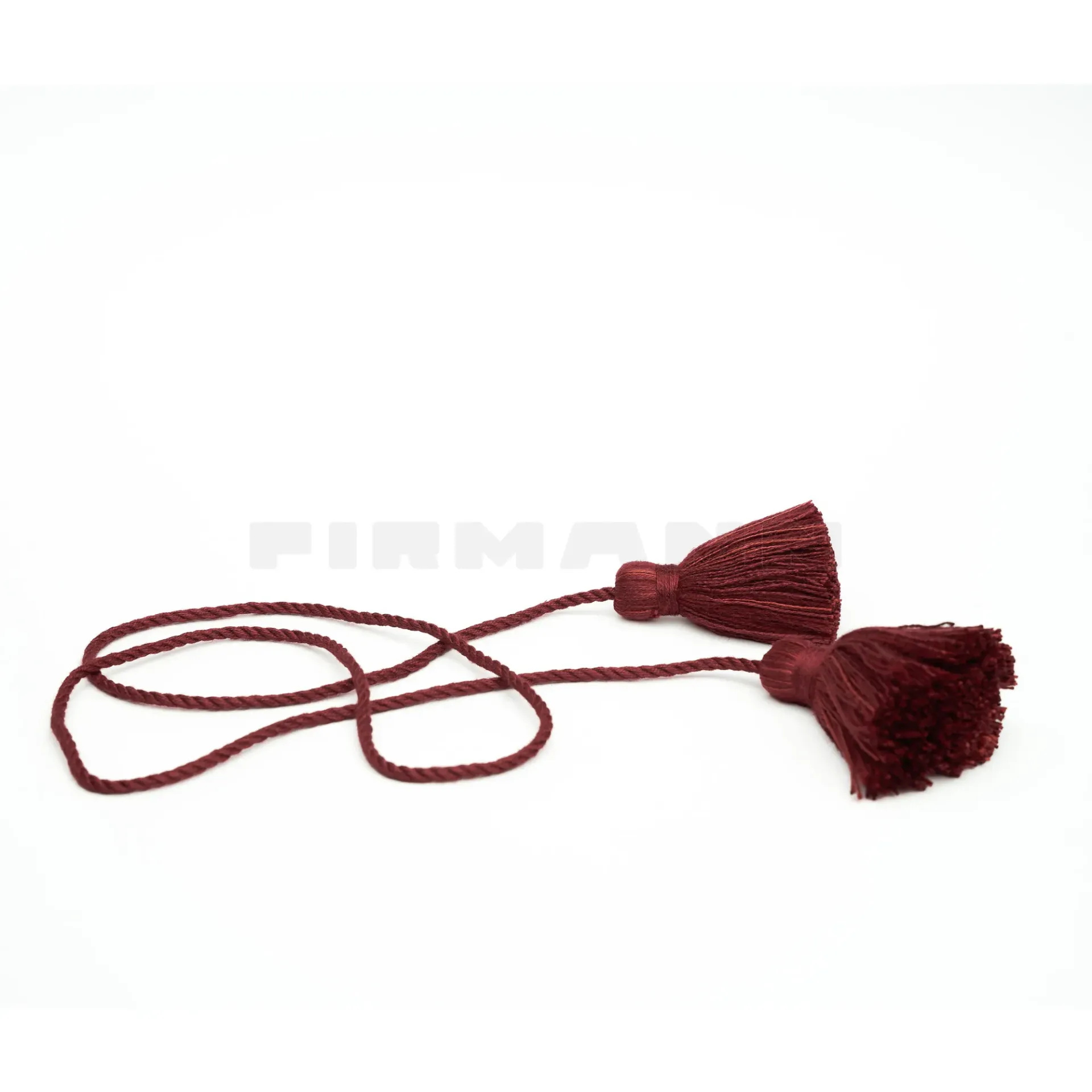 V-Bindegarnitur 70 cm mit 2 Quasten, dkl.rot
