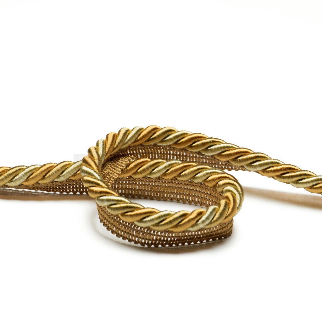 Kordel Parma+Fahne 9/12 mm gold