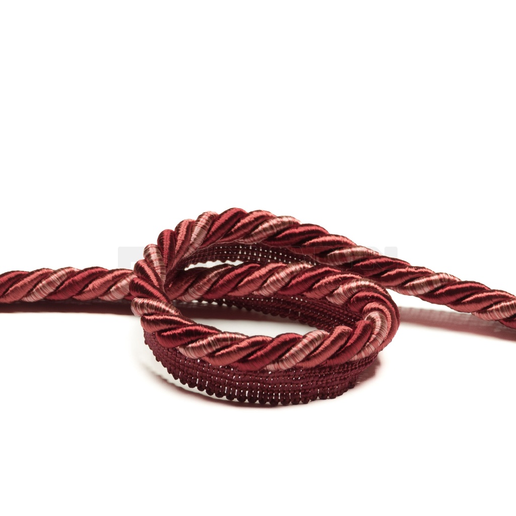 Kordel Parma+Fahne 9/12 mm vino rosso