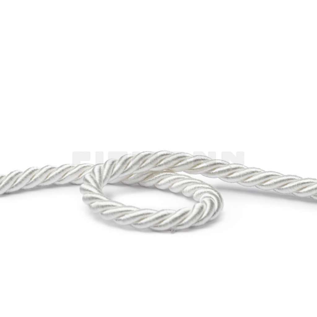Kordel Parma 9 mm weiß