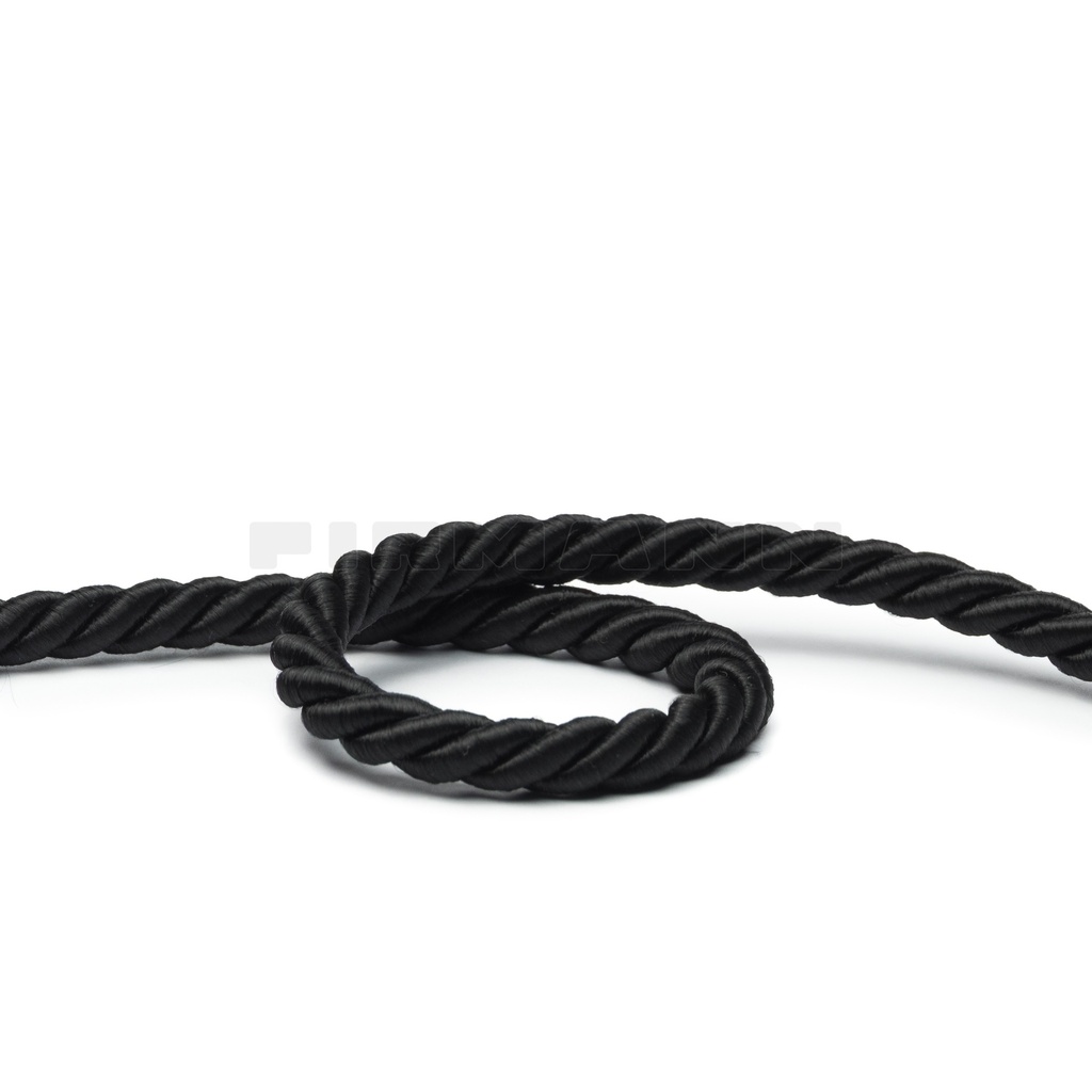 Kordel Parma 9 mm schwarz