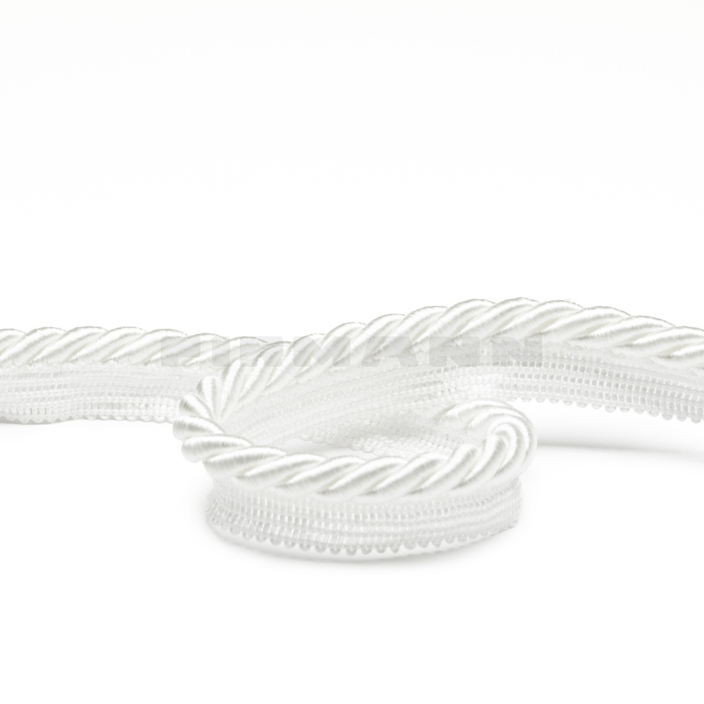 Kordel Parma+Fahne 9/12 mm weiß